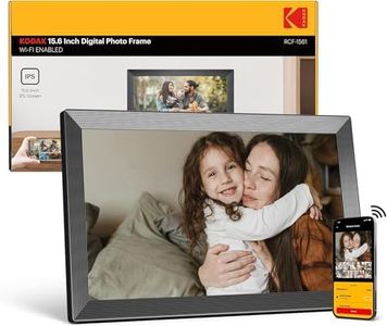 KODAK Digital Picture Frame, 32GB 15.6 Inch WiFi Digital Photo Frame 1920x1080 HD IPS Touch Screen, Auto-Rotate, Share Photos and Videos via KODAK App, Farther's Day for Man