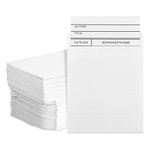 100 Pack Library Card Pockets Self Adhesive for Book Checkouts, CDs, DVDs, Classroom Supplies 3.5 x 4.5 inches (8.9 x 11.4 cm)