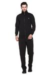 GODFREY Man Sports Zipper Running Coat Band Neck Track suits Black - X-Large (XL - 42)