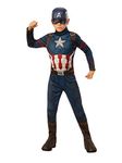 Rubie's Official Marvel Avengers Endgame Captain America Classic Childs Costume, Kids Superhero Fancy Dress