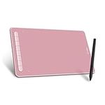 XP-PEN Deco L Drawing Tablet 10" x 6" Graphics Tablet with X3 Elite Stylus, 8192 Levels of Pen Pressure, 8 Shortcut Keys, Supports Windows/Mac/Android/Chrome OS/Linux（Pink）