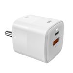 GM G+ 33W Power Charger with High Power Charging Delivery and QC 3.0 Dual-port Type A and Type C Adaptor, Advanced GAN Technology with Multi-layer Protection for iPhones, Androids, and Other Devices