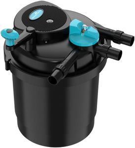 AllPondSolutions Pressurised Koi Pond Filter with UV Steriliser – For Outdoor Ponds Up to 5000L