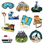 11 Pieces Enamel Pin Badges Brooch Pins Badges Metal Badge Pins Fashional Accessory for Women Teenager Suitable for Clothing Bags Jackets DIY Crafts (Go Wild)