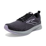 Brooks Women's Levitate 5 Neutral Running Shoe, Ebony/Black/Lilac, 6