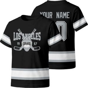 KREDE Los Angeles T Shirt Custom Name Number Gift for Kids Girl Boy