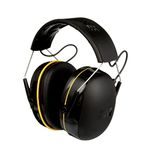 3M WorkTunes Connect, Bluetooth Ear Defenders Wireless, 90543EC1, Hearing Protector Earmuffs, Connect your Mobile Phone, 30+ hours battery life, Rechargeable, (94-105 dB), Black, 4.02x7.44x5.91