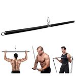 Resistance Band Bar, Portable 3-Section Pilates Bar for Resistance Bands Multi Home Gym Resistance Training Equipment for Full Body Shaping Pull Down Bar for Lat Pull Down, Row