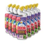 Duck Deep Action Toilet Cleaner, Sanitising & Descaling Toilet Bowl Cleaning Liquid Gel, Tropical Adventure, Pack of 8 (8 x 750ml)