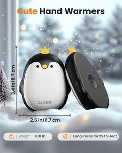 Gaiatop Magnetic Hand Warmers – Black, Reusable Pocket Heater