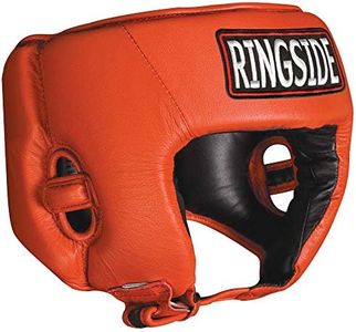 Ringside Competition-Like Boxing Sparring Training Headgear Without Cheeks, Large, Red