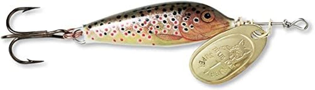 Blue Fox 68-50-605IC Vibrax Minnow, Brown Trout/Gold, one Size