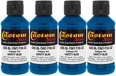 Custom Coat 3 Ounce (Safety Blue Color) Urethane Tint Concentrate for Tinting Truck Bed Liner Coatings (Pack of 4) - Proportioned for Use in Most Tintable Bedliner and Epoxy Resins