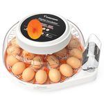 EVERYGROW 22 Egg Incubator with Humidity Display & Egg Candler