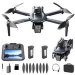 LFXLKVI XT606 GPS Drone 4K HD Camera Large Screen Remote Control Flight Time is Approximately 40 Minutes Brushless Motor 360° Obstacle Avoidance App Control Gift Toys for Kids Beginners Adults