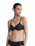 Calvin Klein Women's Perfectly Fit Modern T-Shirt Bra, Black, 34B