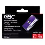 GBC UltraClear Thermal Laminating Pouches, Business Card Size, 2.2” x 3.7”, 5 Mil Thickness, 100 Pouches per Pack (1346551005)