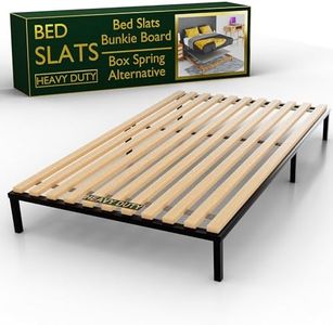 Treaton, Full Size Bunkie Board – Heavy Duty Vertical Bed Slats & Wooden Support Board for Sagging Mattress, Under Mattress-Support, Box Spring Alternative, Platform Bed and Replacement