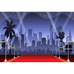 Yeele 7x5ft Red Carpet Backdrops for Photography Flash Stars Showing Time Background Party Decoration Banner Kids Baby Photo Booth Shoot Vinyl Studio Props