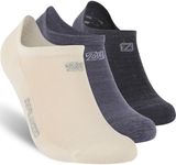 ZEALWOOD Merino Wool No Show Socks - Men & Women's Low Cut Ankle Socks for Running, Cycling, Hiking & Tennis - Moisture Wicking - Gifts for Mom - Grey, Black, White
