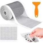 TRAXITO 1 Roll Kitchen Sink Strainer Disposable Hair Catcher Shower Drain Mesh Stickers, Cuttable PVC Mesh, DIY Shower Drain Cover Hair Catcher for Any Length, 14 Feet Hair Stopper 7 CM Width