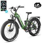 FREESKY Electric Bike 1600W Motor, 57KM/H & 150KM Max Range, 48V 20Ah Removable Battery Ebike, 26" Fat Tire, 7-Speed & Full Suspension Step-Thru Commuter E Bike for Adults