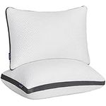 Molblly Pillows 2 Pack Shredded Memory Foam Pillow, Cooing Pillows for Sleeping,Hypoallergenic Hotel Bed Pillows Pillows for Neck and Shoulder Pain,Standard Size Washable (70 * 45,1 Pair)