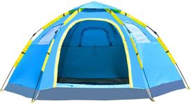 6 Person Instant POP UP Camping Tent Sets UP in Seconds Hiking Camping Fishing