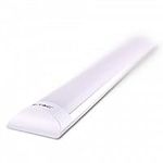 V-Tac LED Batten Low Profile Ceiling Fitting / Wide Tube Wall Light 5ft / 1500mm Length x 75mm Width x 25mm Depth / 50w - Pure White - 4000K