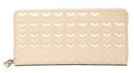 Marc Jacobs Women's Embossed Hearts Continental Wallet, Seashell Peach, One Size