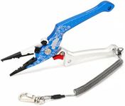 DRESS x Sea Monogatari 7.5 inch Aluminum Pliers, Collaboration, Needle Remover, Line Cutter, Hook Remover, Fishing, Pliers, Hook, Lightweight, Storage, Easy, Fast, Free