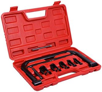 Handor 10pcs Valve Spring Compressor Tool Set with C Clamp Service Kit for Motorcycle, ATV, Car, Small Engine Vehicle Equipment