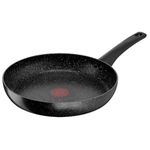 Tefal Stone Strength Aluminium Non Stick 28cm Frying Pan, Reinforced with Titanium Particles, Induction Compatible