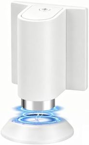 3 Pack Magnetic Door Stopper, Magnet Floor Door Stop Retractable, Door Magnetic Catch, Door Holder to Keep Door Open, No Drilling Mount with Adhesive, White WT-3