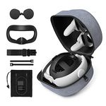 Kiwi Design Carrying Case Compatible with Quest 2 Accessories Fits Kiwi Design Head Straps Including Lens Protector Cover & Mesh Bag