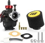 NIBBI PE22 carburetor Kit, 22mm Carburetor with Foam Air Filter- Fit for 110cc 125cc 130cc Dirt Bike Pit Bike Apollo TaoTao Lifan Kayo SSR