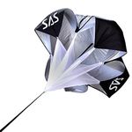 SAS SPORTS 56" Nylon Speed Running Chute | Running Parachute for Resistance Training | Parachute for Running Speed Training Fitness Training | Agility Training Equipment for Football Soccer Tennis