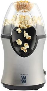 Progress by WW EK5319WW Electric Popcorn Maker with Measuring Cup, No Oil, Homemade Fresh Popcorn in Under 3 Minutes, Uses Hot Air, Detachable Cover, Parties, Movie Nights, Sleepovers, 1200 W
