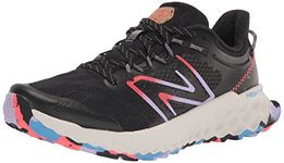 New Balance Women's Fresh Foam Garoe V1 Trail Running Shoe, Black/Cyber Lilac/Electric Red, 5 Wide US