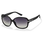 Polaroid P8419S Polarized Square Sunglasses,Black & Gray Gradiant Polarized,58 mm