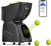 PT-max c Tennis Ball Machine, Advanced Speed and Spin Control, Smart Programming with Adjustable Training Modes, Extended Battery Life, for Comprehensive Training at All Skill Levels (Black)