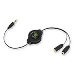 RETRAK ETESSPL Retractable Headphone Splitter