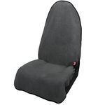 Leader Accessories Corduroy Seat Cover Waterproof Non-Slip Universal for Car SUV Front Seat Single Grey