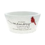 Pavilion - in Loving Memory The Ones We Love Never Go Away They Walk Beside Us Every Day - 9.5" Cardinal Flower Planter Pot Dish Bereavement in Memory Memorial Loss of Loved One Gift Funeral Present