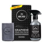 Magic Shield Graphene Ceramic Spray Coating - Quick & Easy Application for Cars, Motorcycles, Boats & More - Professional-Grade Sealant for Maximum Gloss & Shine - Waterless Wash & Wax - Long Lasting Protection - 9oz Bottle (9oz)