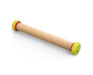 Joseph Joseph PrecisionPin - Rolling Pin with Adjustable Pastry Thickness, Baking and Dough Rollers, Beech Wood, Multicolour