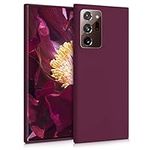 kwmobile Case Compatible with Samsung Galaxy Note 20 Ultra Case - Soft Slim Protective TPU Silicone Cover - Bordeaux Violet