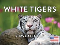 White Tiger Calendar 2025 Monthly Wall | American Made In The USA