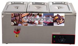 ANDREW JAMES Electric Chocolate Melter 3+3+3 Liters - 1 Year Warranty