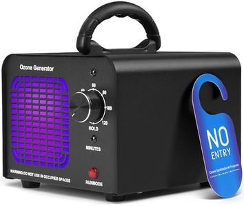 Ozone Generator 40000mg/h, Ozone Machine Ionizer-High Capacity Ozone Odor Eliminator for Car/Home/Smoke/Pet Odor(Black)